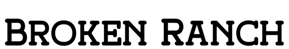 Broken Ranch Font Image