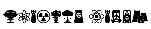 Nuclear Icons Font Image