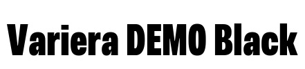 Variera DEMO Black Font Image