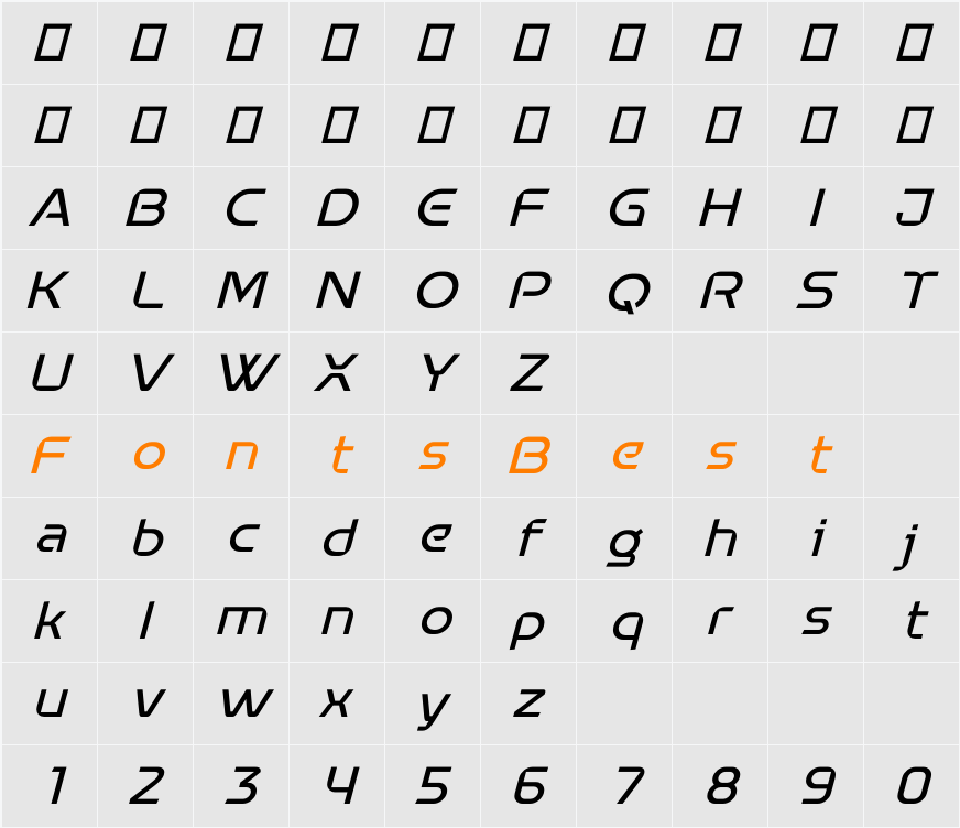 Nabulist Character Map