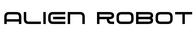 Alien Robot Font Image