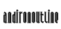 AndironOutline Font Image