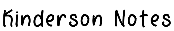 Kinderson Notes