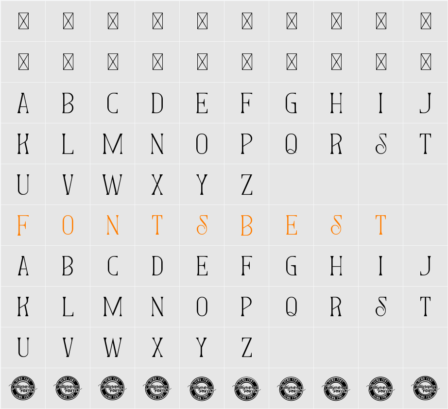 Secret Come Demo Character Map