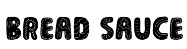 Bread Sauce Font Image