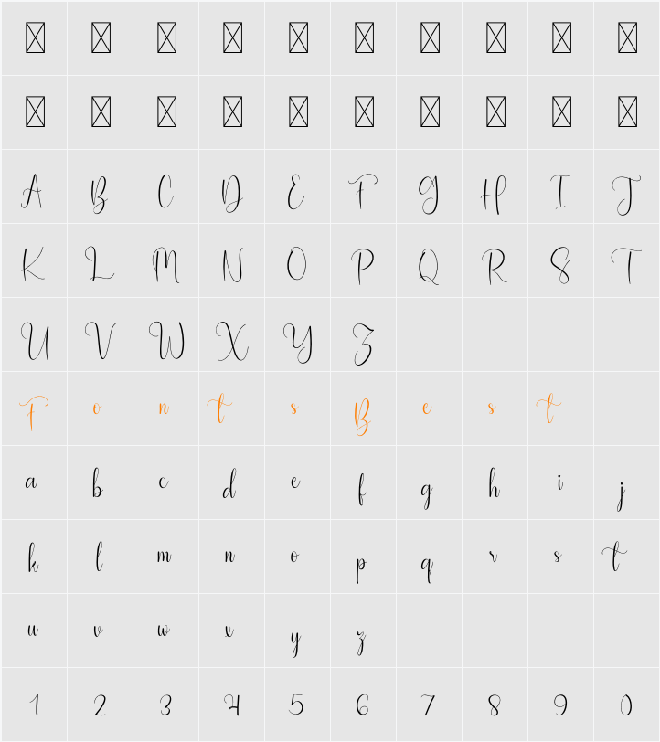 Curtain Character Map