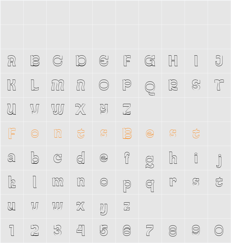 Gayo Wine Outline Demo Character Map