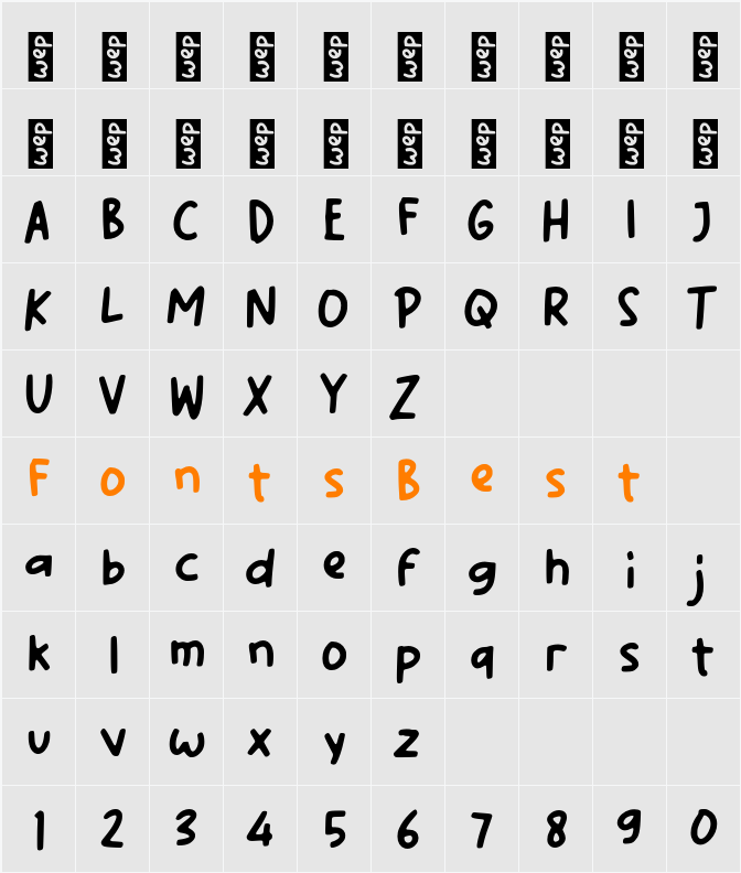L Lario Character Map