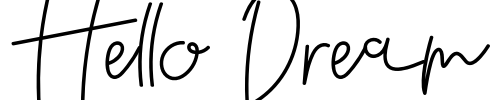 Hello Dream Font Image