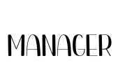 Manager Font Image