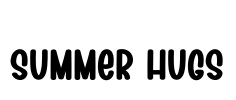 Summer Hugs Font Image