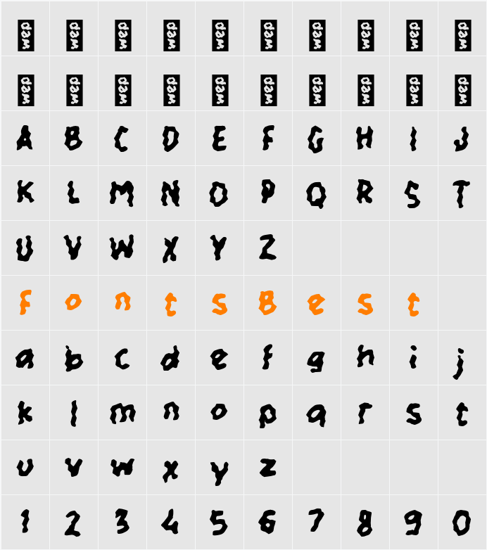 j Jamine Character Map