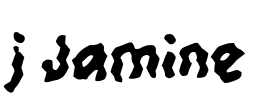 j Jamine Font Image