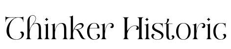 Thinker Historic Font Image