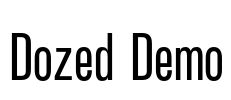 Dozed Demo Font Image