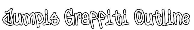 Jumpis Graffiti Outline Font Image