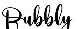 Bubbly Font Image