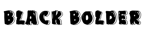 BLack Bolder Font Image