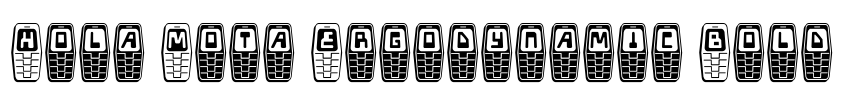 Hola Mota Ergodynamic Bold Font Image