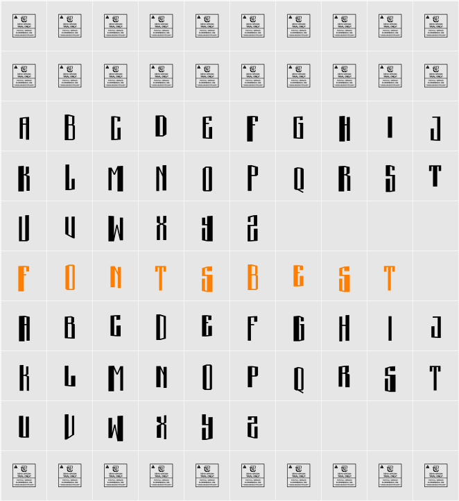 UT Disseny Demo Character Map