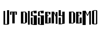 UT Disseny Demo Font Image