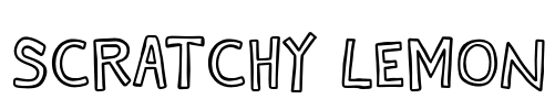 Scratchy Lemon Font Image