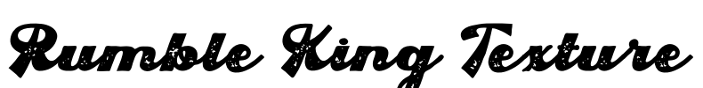 Rumble King Texture Font Image