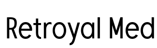 Retroyal Med Font Image