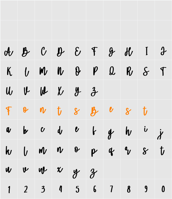 Ammelia FREE Character Map