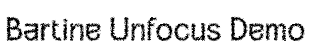 Bartine Unfocus Demo Font Image