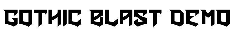 Gothic Blast DEMO Font Image
