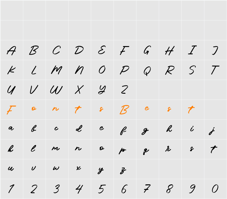Dribelland Character Map