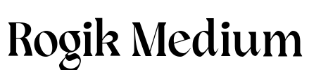 Rogik Medium Font Image