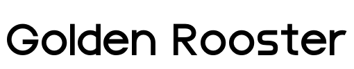 Golden Rooster Font Image