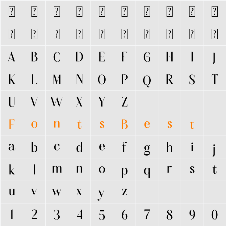 Rolisand Character Map