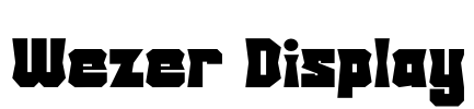 Wezer Display Font Image