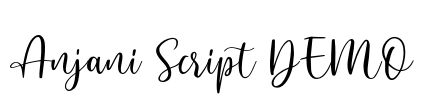 Anjani Script DEMO Font Image