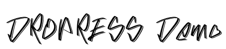 DROPRESS Demo Font Image