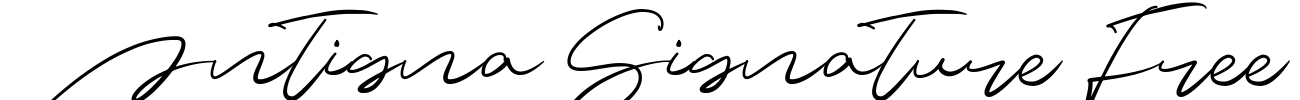 Antigna Signature Free Font Image