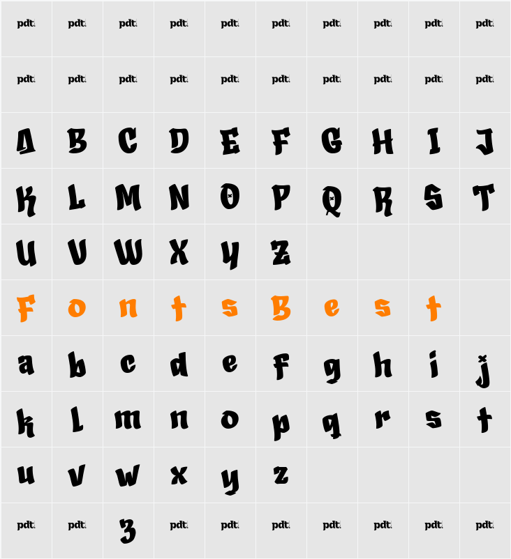 KOEEYA trial Character Map