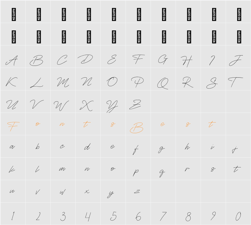 Reideva Personal Use Character Map
