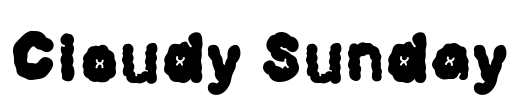 Cloudy Sunday Font Image