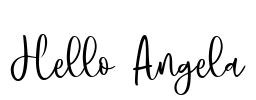Hello Angela Font Image