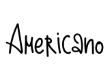 Americano Font Image