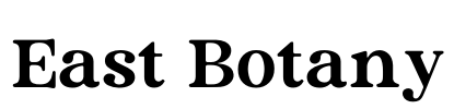 East Botany Font Image