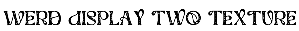 Werd Display Two Texture Font Image