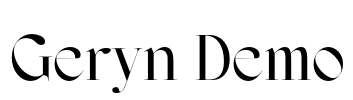 Geryn Demo Font Image