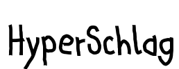 HyperSchlag Font Image