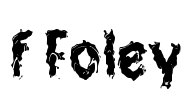 f Foley Font Image