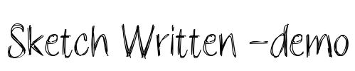 Sketch Written -demo Font Image